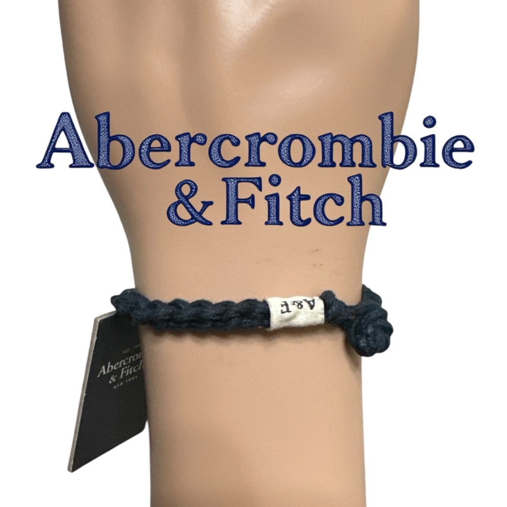Abercrombie & Fitch Dark Blue Braided Bracelet